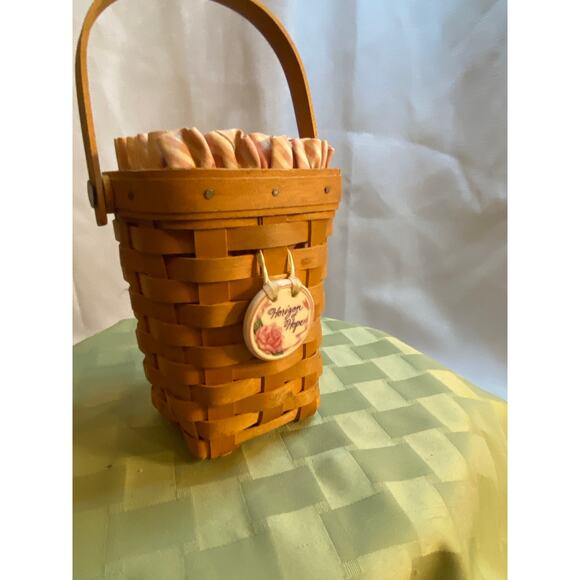 Longaberger Basket American Cancer Society 1998 Signed And Numbered Basket - Picture 3 of 16
